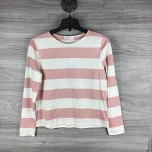 Striped Pink and White Women's Top